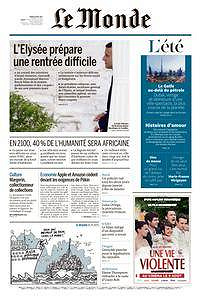 Le Monde du Mardi 8 Août 2017