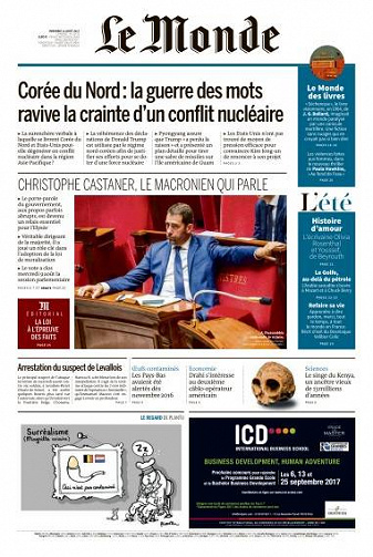 Le Monde du Vendredi 11 Août 2017