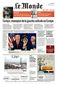 Le Monde du Samedi 12 Août 2017