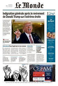 Le Monde du Jeudi 17 Août 2017