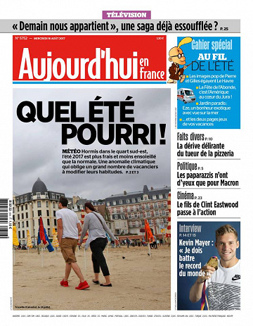 Aujourd’hui en France Mercredi 16 août 2017