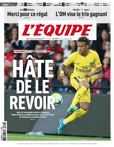 L’equipe du Dimanche 20 Août 2017