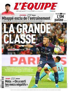 L’equipe du Lundi 21 Août 2017