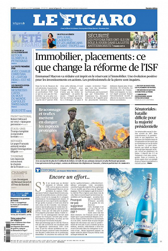 Le Figaro Mercredi 23 août 2017