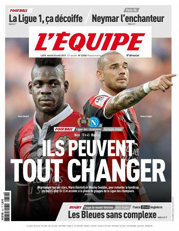 L’equipe du Mardi 22 Août 2017