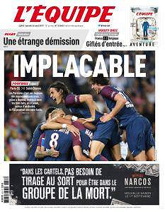 L’equipe du Samedi 26 Août 2017