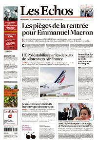 Les Echos du Lundi 28 Août 2017
