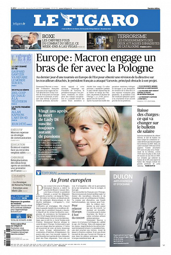 Le Figaro Samedi 26 août 2017