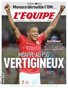 L’equipe du Lundi 28 Août 2017