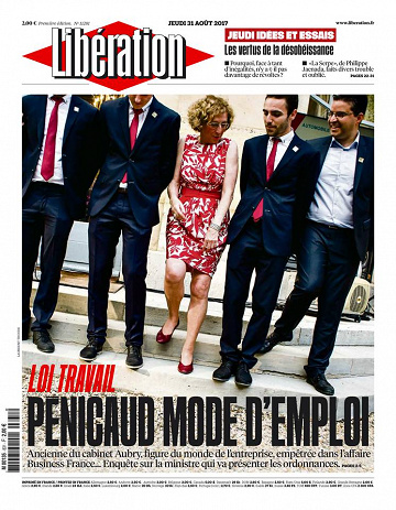 Libération du jeudi 31 Août 2017