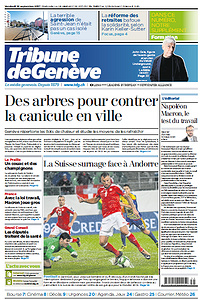 Tribune de Genève - Vendredi 1er Septembre 2017