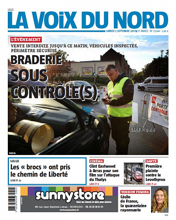 La Voix du Nord - Lille - Samedi 2 septembre 2017
