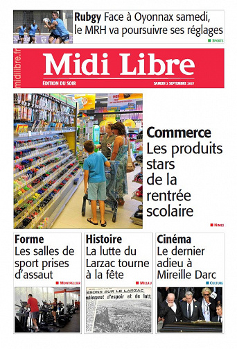 Midi Libre - Samedi 2 septembre 2017