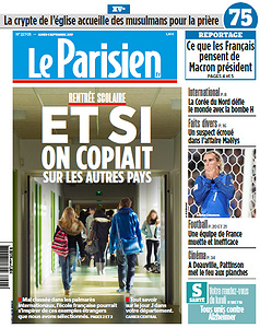 Le Parisien du Lundi 4 Septembre 2017