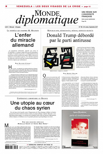 Le Monde Diplomatique 762 - Septembre 2017