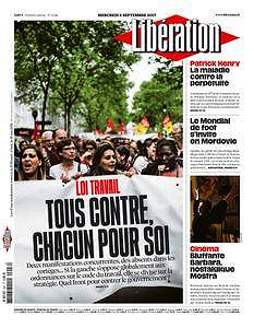 Libération du Mercredi 6 Septembre 2017