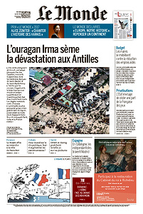Le Monde du Vendredi 8 Septembre 2017