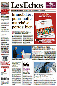 Les Echos du Vendredi 8 Septembre 2017