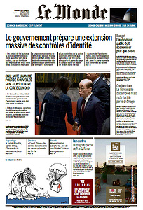 Le Monde du Mercredi 13 Septembre 2017