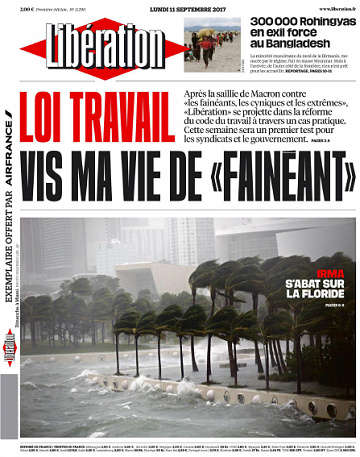 Libération du Lundi 11 Septembre 2017