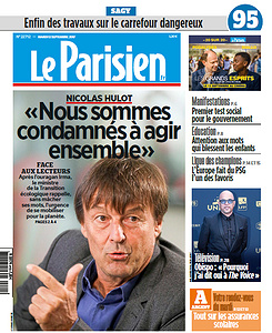 Le Parisien du Mardi 12 Septembre 2017