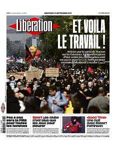 Libération du Mercredi 13 Septembre 2017