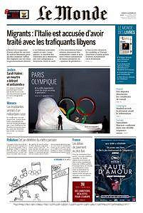 Le Monde du Vendredi 15 Septembre 2017