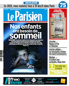 Le Parisien du Vendredi 15 Septembre 2017