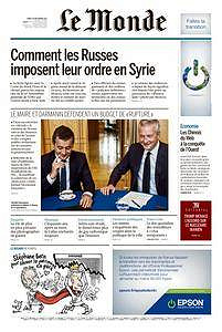 Le Monde du Mardi 19 Septembre 2017
