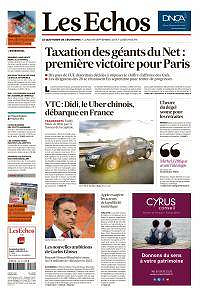Les Echos du Lundi 18 Septembre 2017