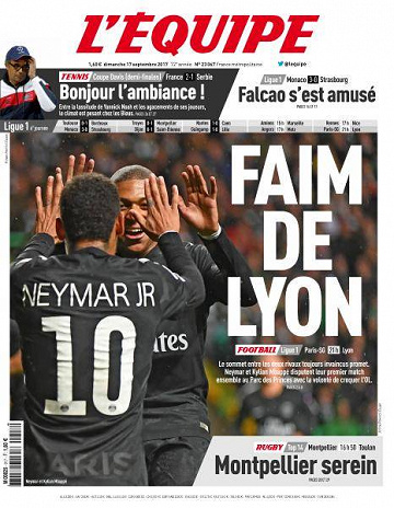 L’equipe du Dimanche 17 Septembre 2017