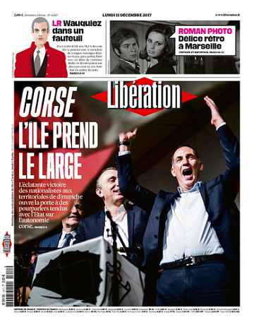 Libération du Lundi 11 Décembre 2017