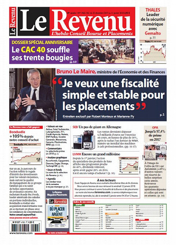 Le Revenu N°1460-1461 - 22 Décembre 2017 - 11 Janvier 2018