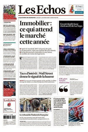 Les Echos Du Jeudi 11 Janvier 2018