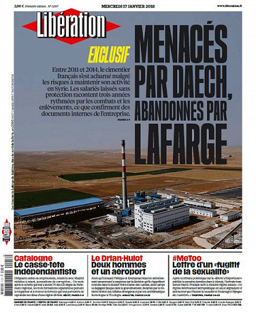 Libération  - Mercredi 17 Janvier 2018
