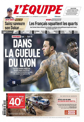 L’Équipe - Lundi 22 Janvier 2018