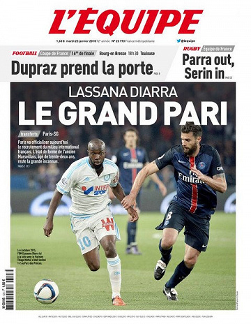 L’Équipe - Mardi 23 janvier 2018