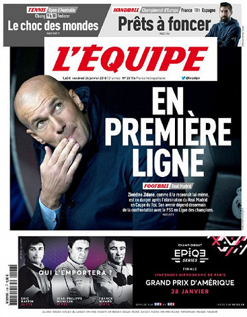 L’Équipe - Vendredi 26 Janvier 2018