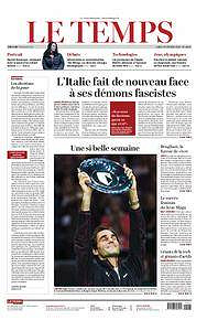 Le Temps - Lundi 19 Février 2018