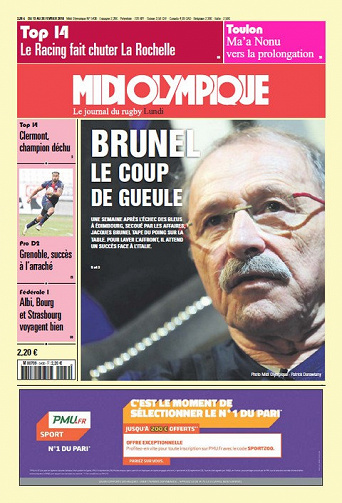 Midi Olympique Rouge - Lundi 19 février 2018
