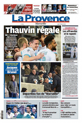La Provence Marseille - Lundi 19 Février 2018