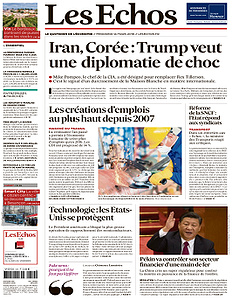 Les Echos du Mercredi 14 Mars 2018