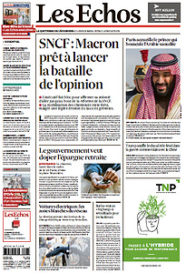 Les Echos du Lundi 9 Avril 2018