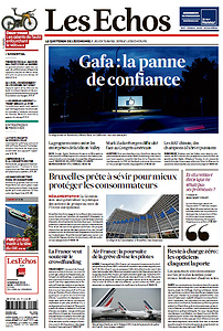 Les Echos du Jeudi 12 Avril 2018