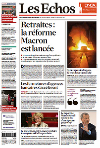 Les Echos du Lundi 16 Avril 2018