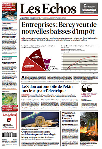 Les Echos du Mardi 24 Avril 2018