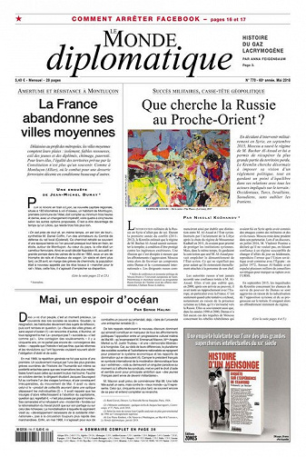 Le Monde diplomatique N°770 - Mai 2018