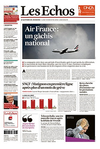 Les Echos du Lundi 7, Mardi 8 Mai 2018