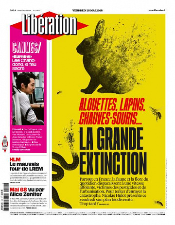 Libération du Vendredi 18 Mai 2018