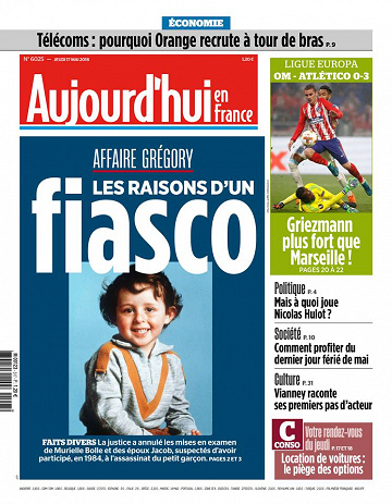 Aujourd’hui en France du Jeudi 17 Mai 2018